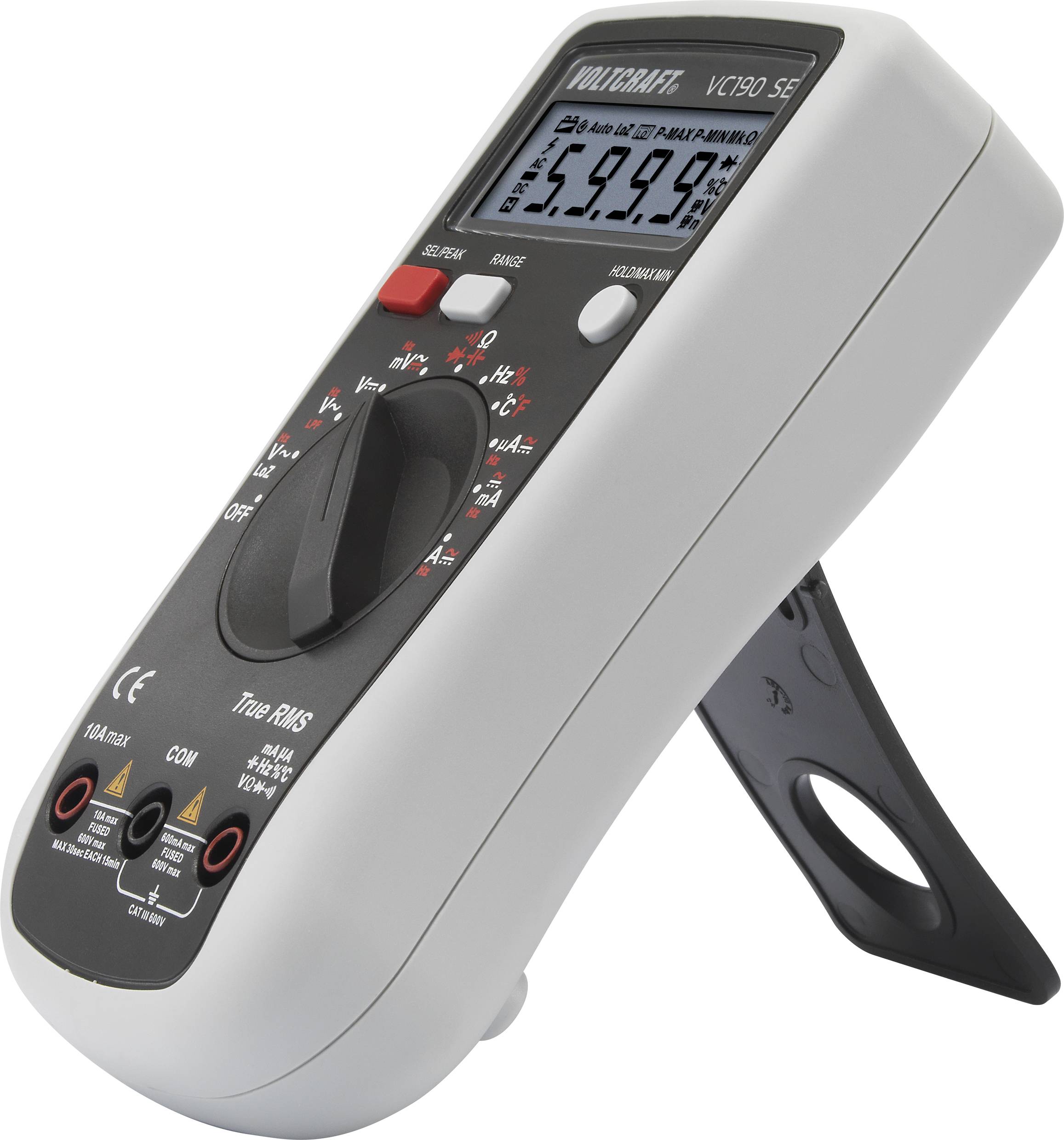 VOLTCRAFT VC190 SE Hand-Multimeter digital CAT III 600V Anzeige (Counts): 6000