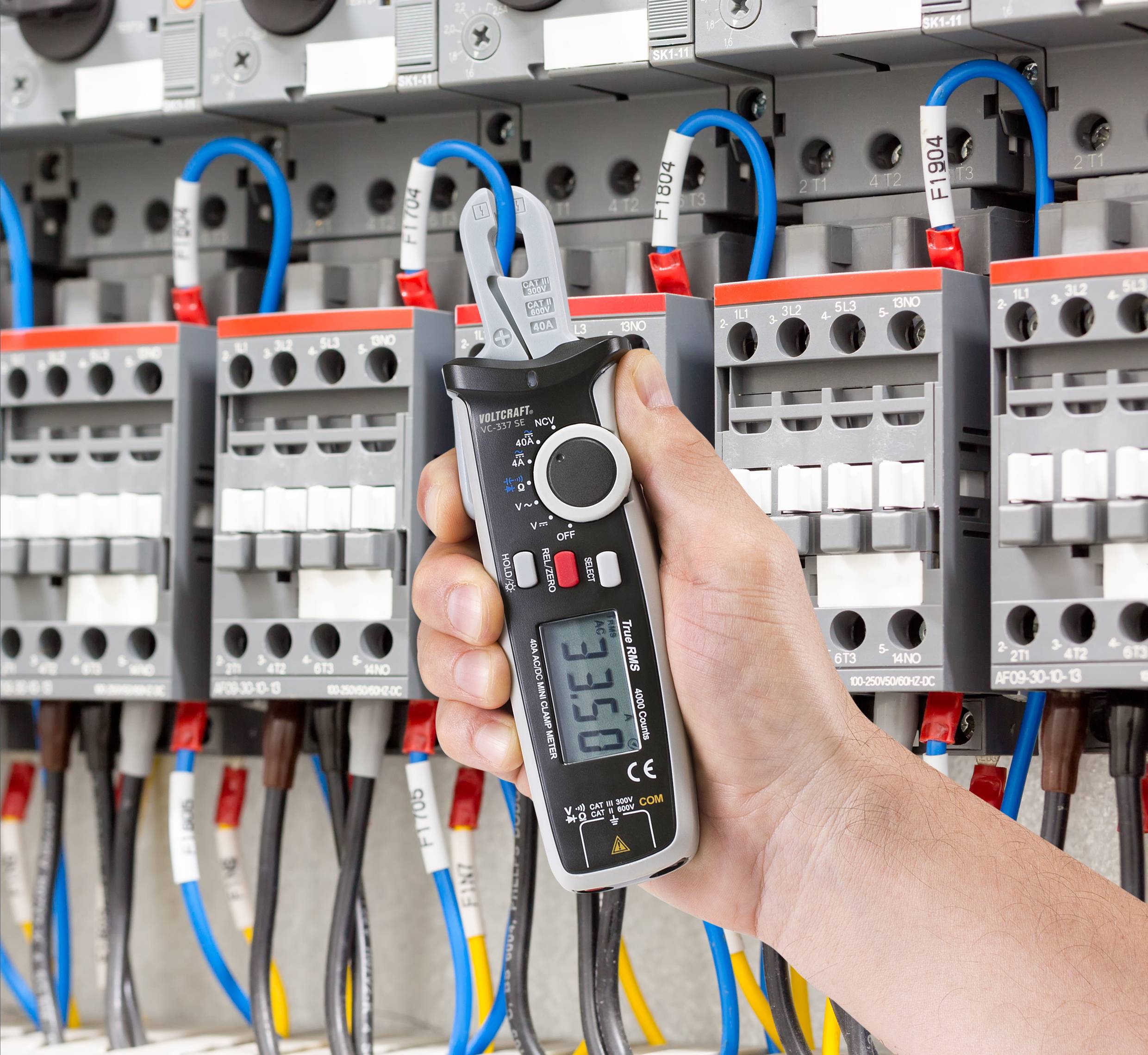 VOLTCRAFT VC-337 SE Stromzange digital CAT III 300 V, CAT II 600V Anzeige (Counts): 4000