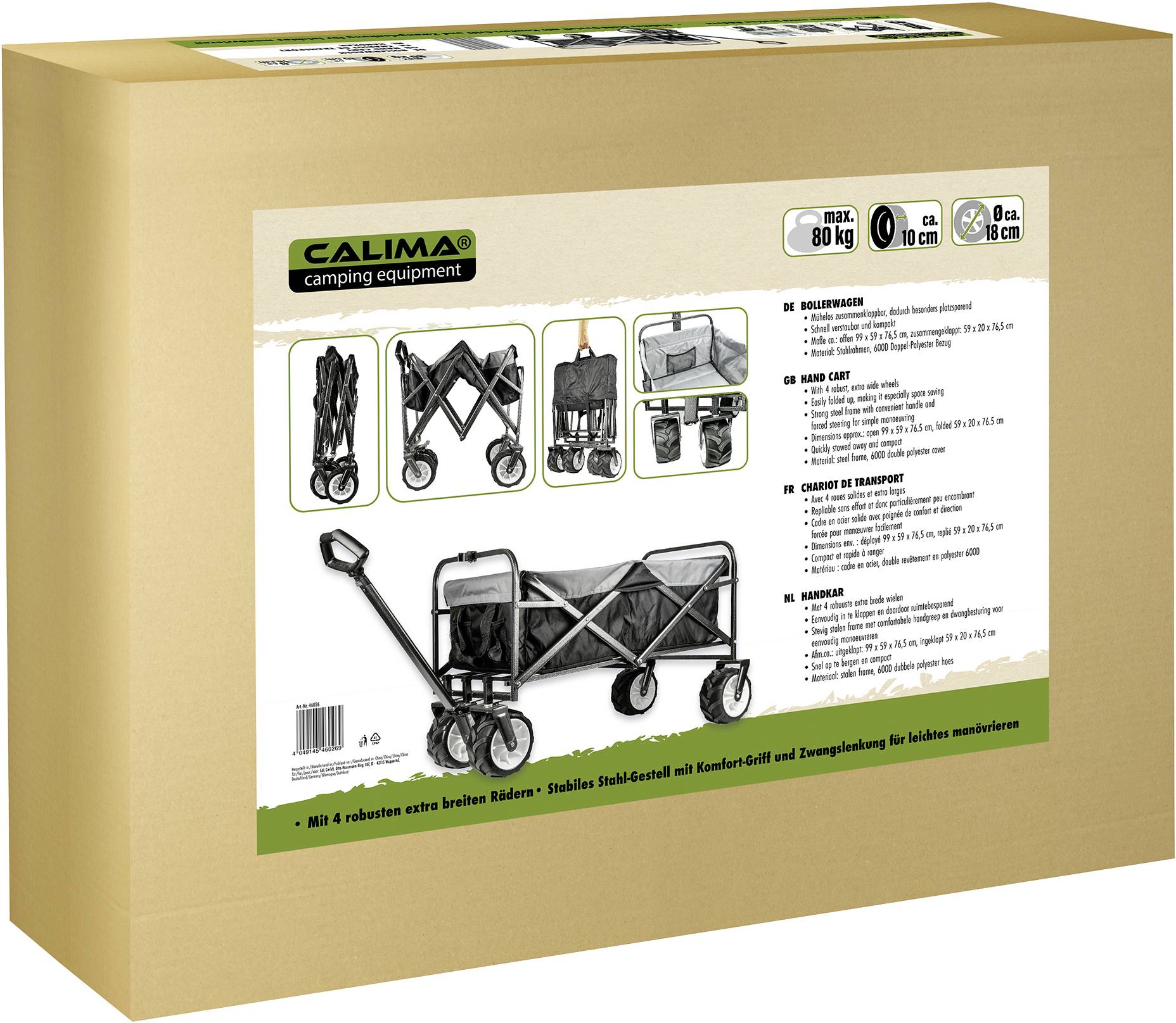 Klapp-Bollerwagen bis 80kg