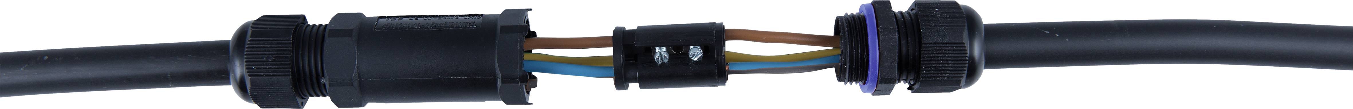 Heitronic 45611 Kabelverbinder mit Schraubklemmen (L x B) 130mm x 32mm 1St.