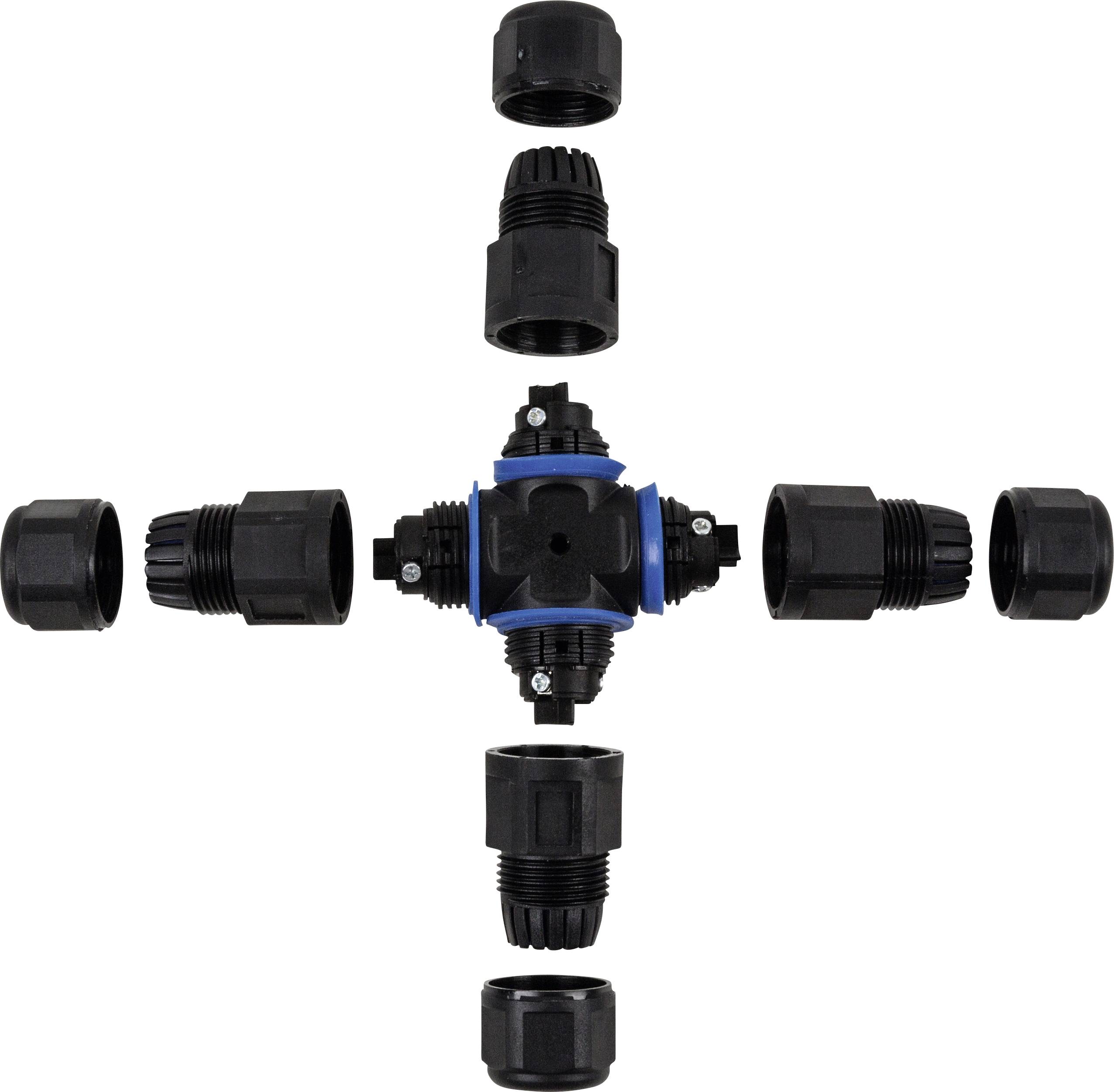 Heitronic 45613 Kabelverbinder mit Schraubklemmen (B x H x T) 106 x 102 x 26mm 1St.