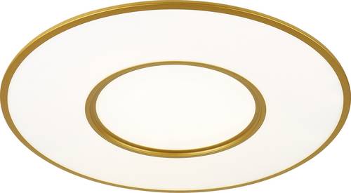 WOFI Alek 2flg 9489.02.15.8800 LED-Deckenleuchte Gold 41W App steuerbar, Dimmbar, Mit Fernbedienung