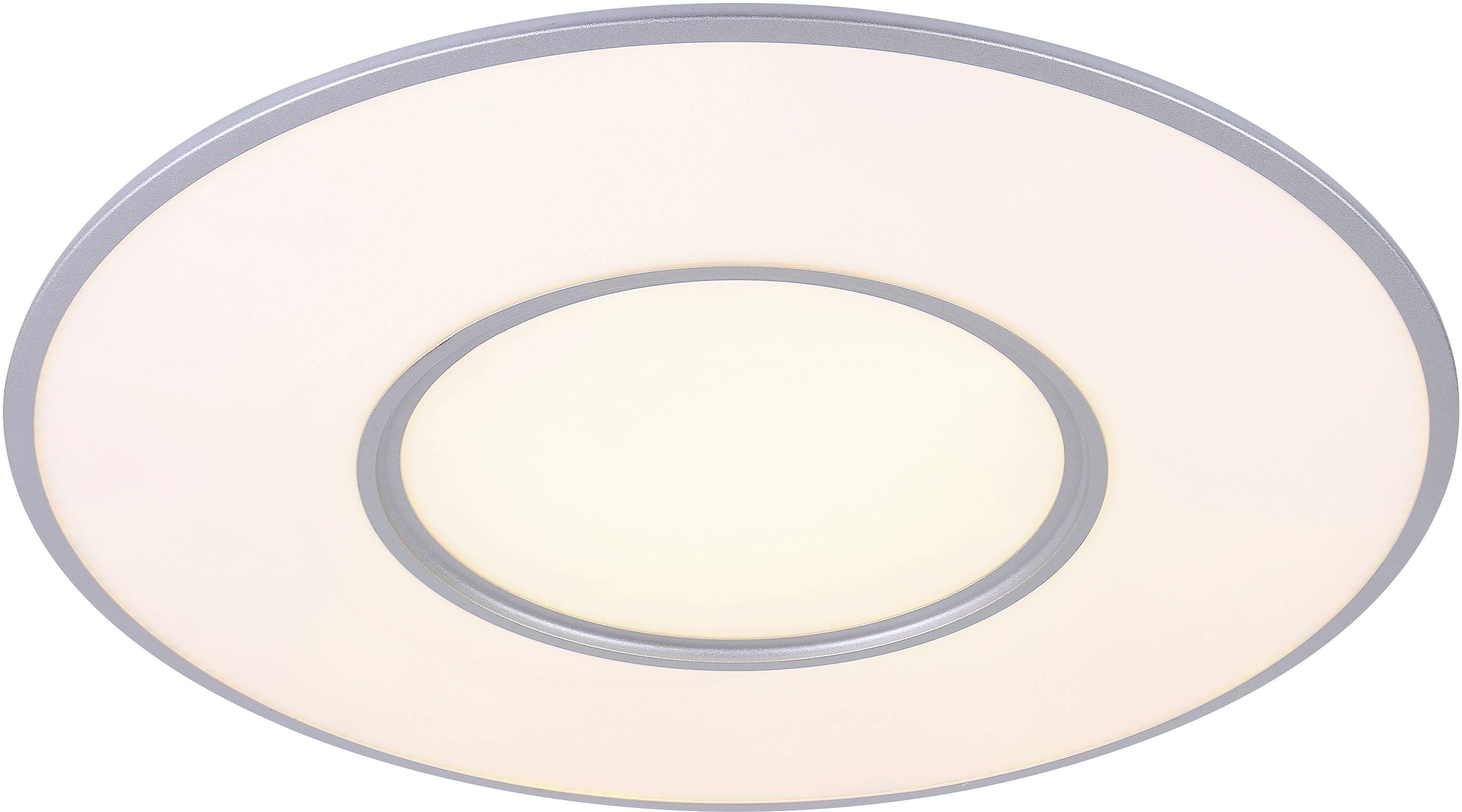 WOFI 9489.02.70.8800 Alek 2flg LED-Deckenleuchte 41 W Silber