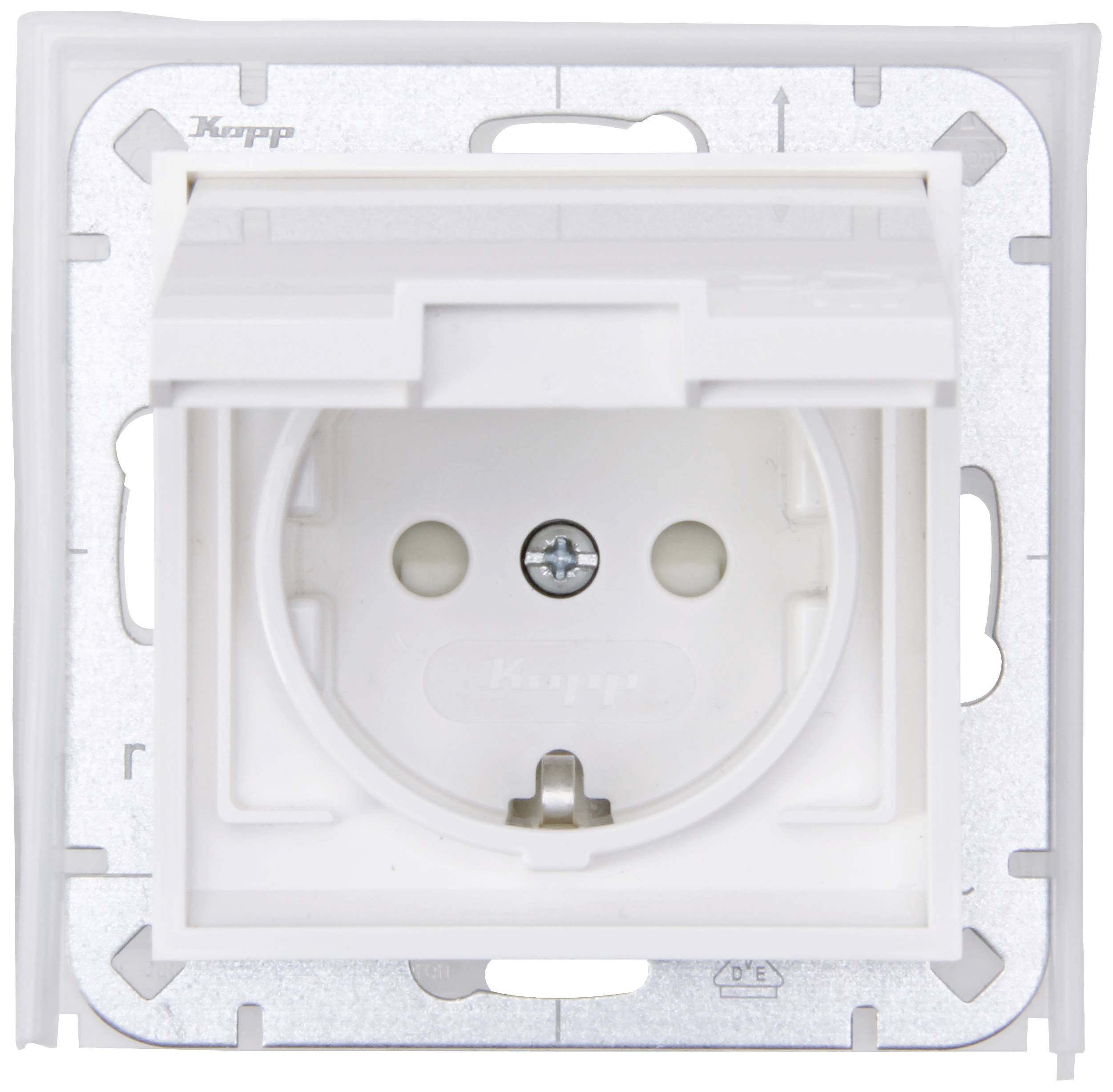 Kopp Schutzkontakt-Steckdose Weiß 954029009 1St.