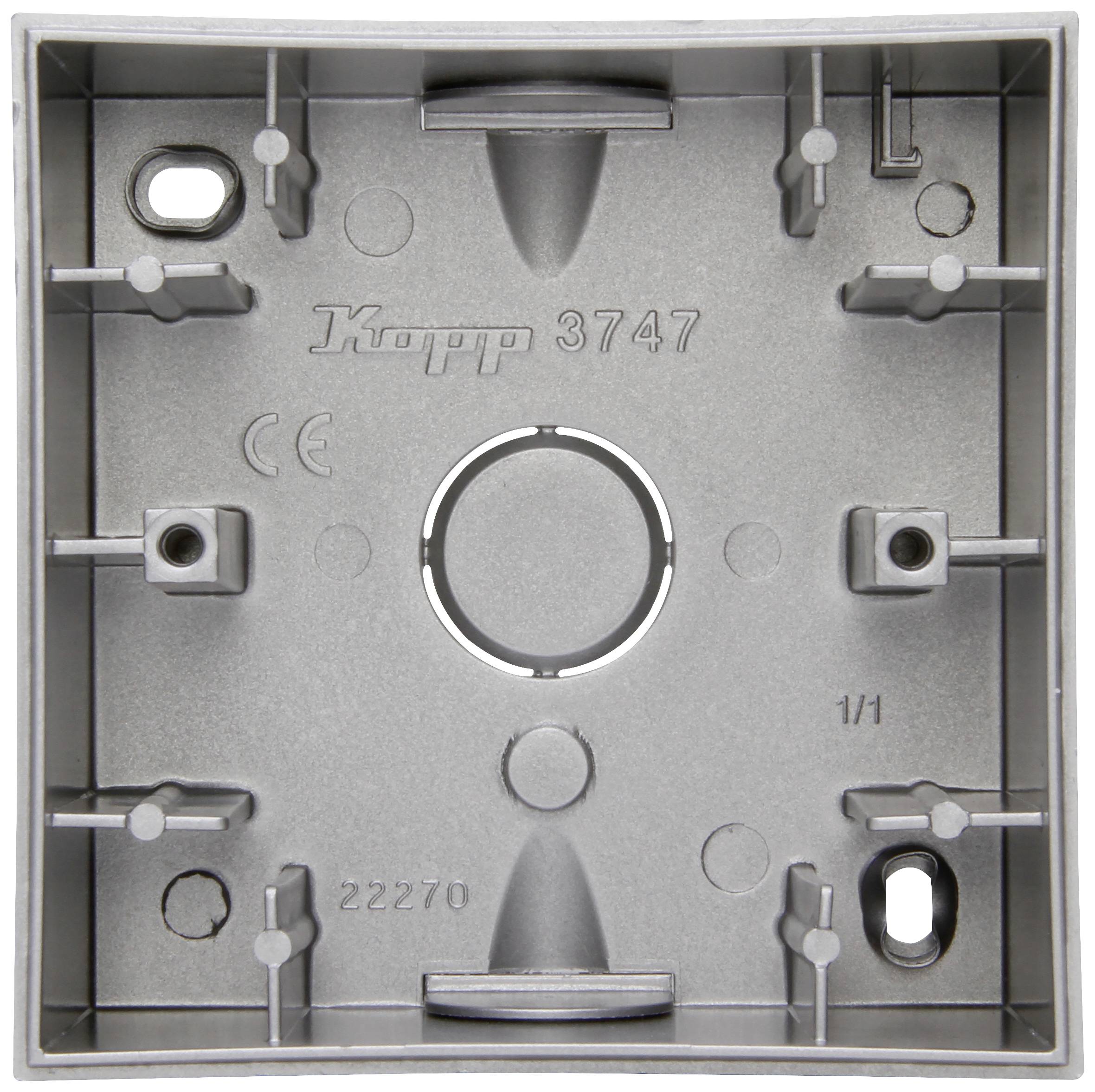 Kopp Aufputzgehäuse Edelstahl 374747008 1St.