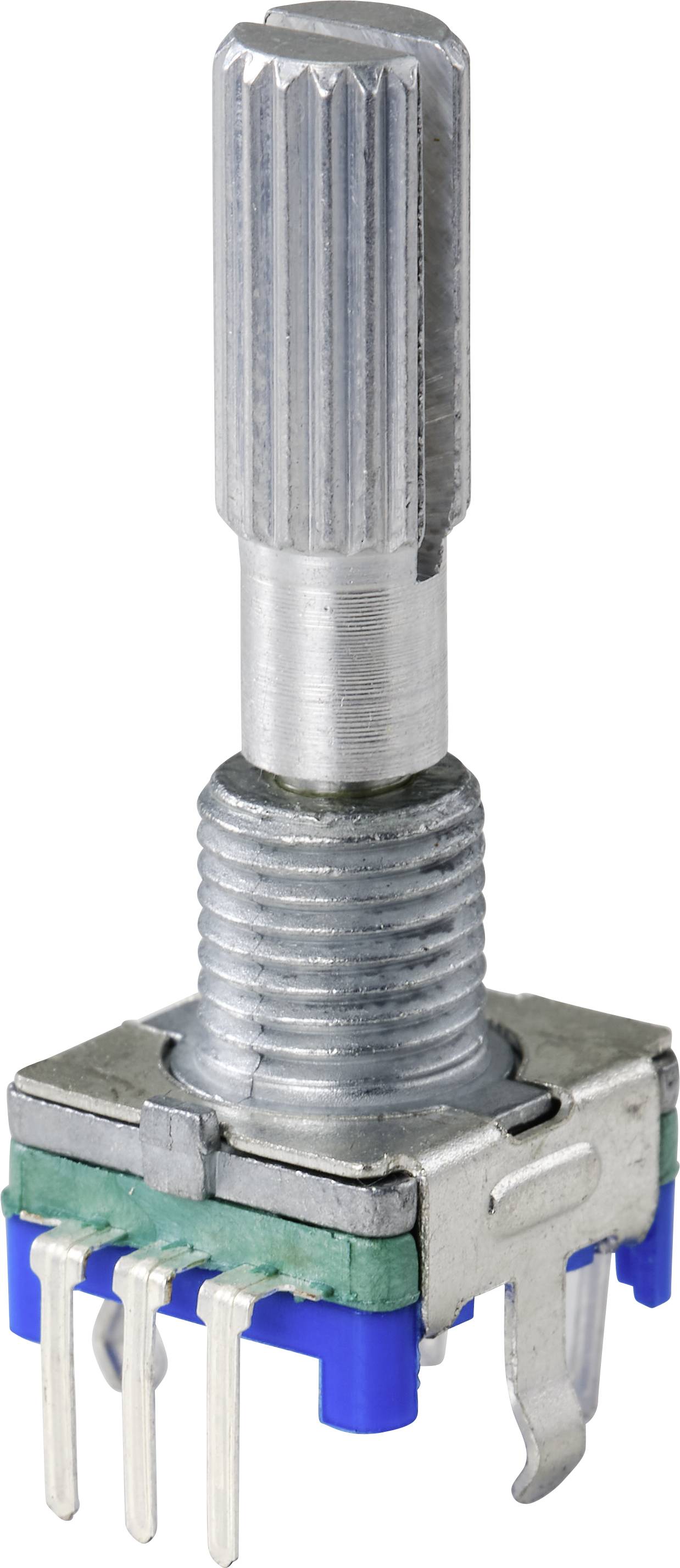 TRU COMPONENTS TC-9415580 EC11S-H6.5B2-25K12-26P Drehschalter 5 V 0.5 mA 360 °