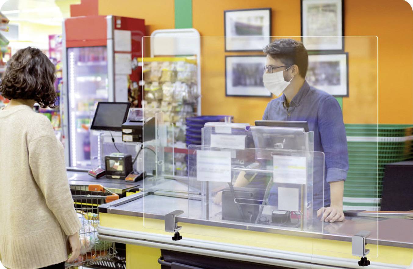 magnetoplan Raumteiler Transparent Acryl 11029080