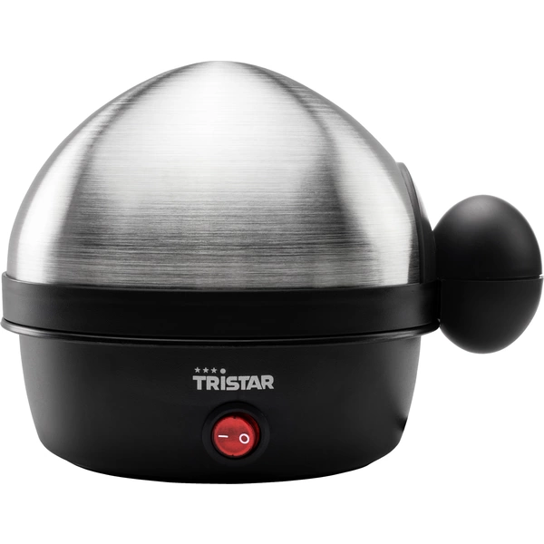 Tristar EK-3076 Eierkocher mit Messbecher, Kontrollleuchte Edelstahl, Schwarz Tristar EK-3076 Eierkocher mit Messbecher, Kontrollleuchte Edelstahl, Schwarz