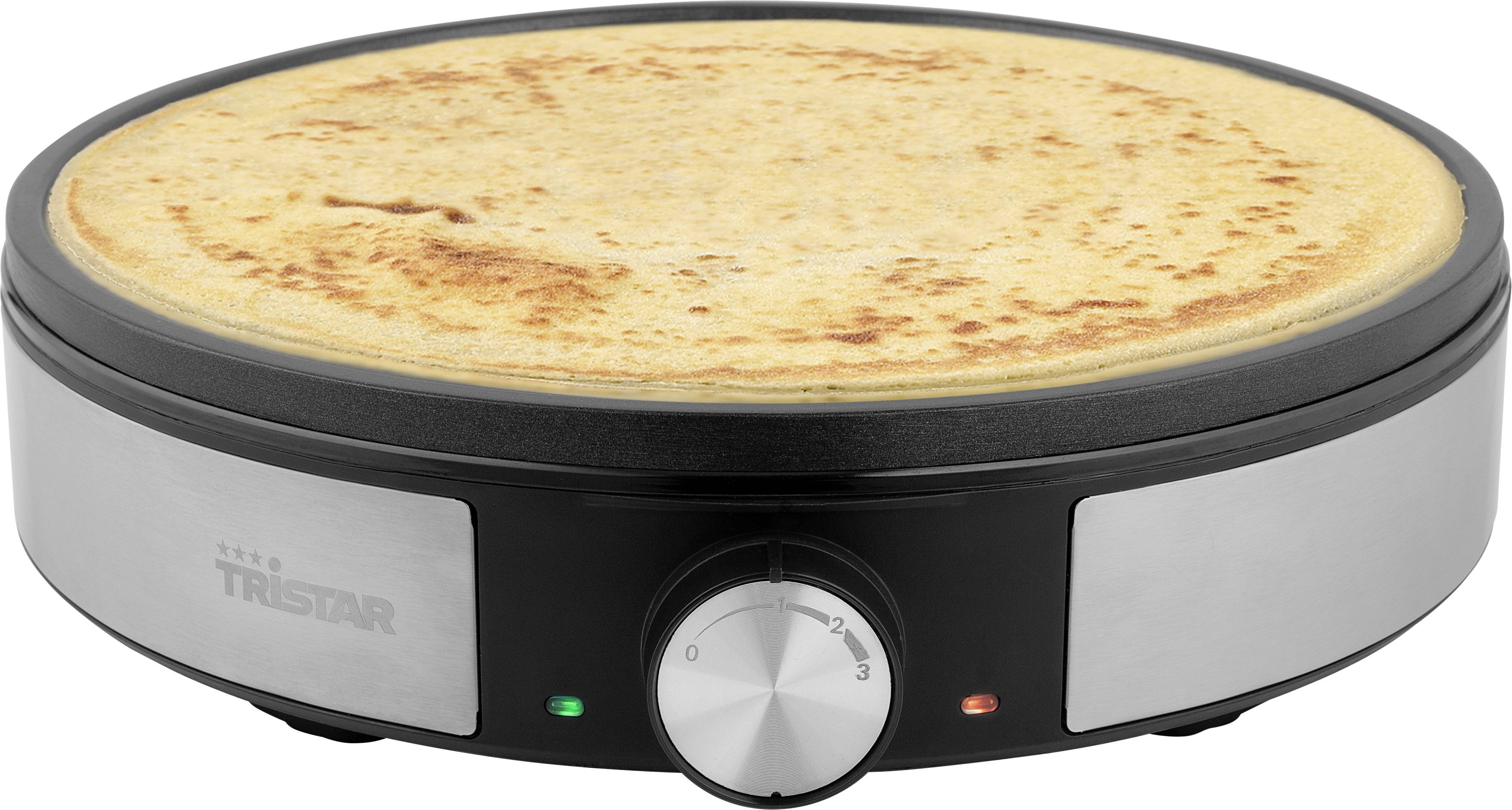 Tristar Crépes Maker Schwarz-Silber