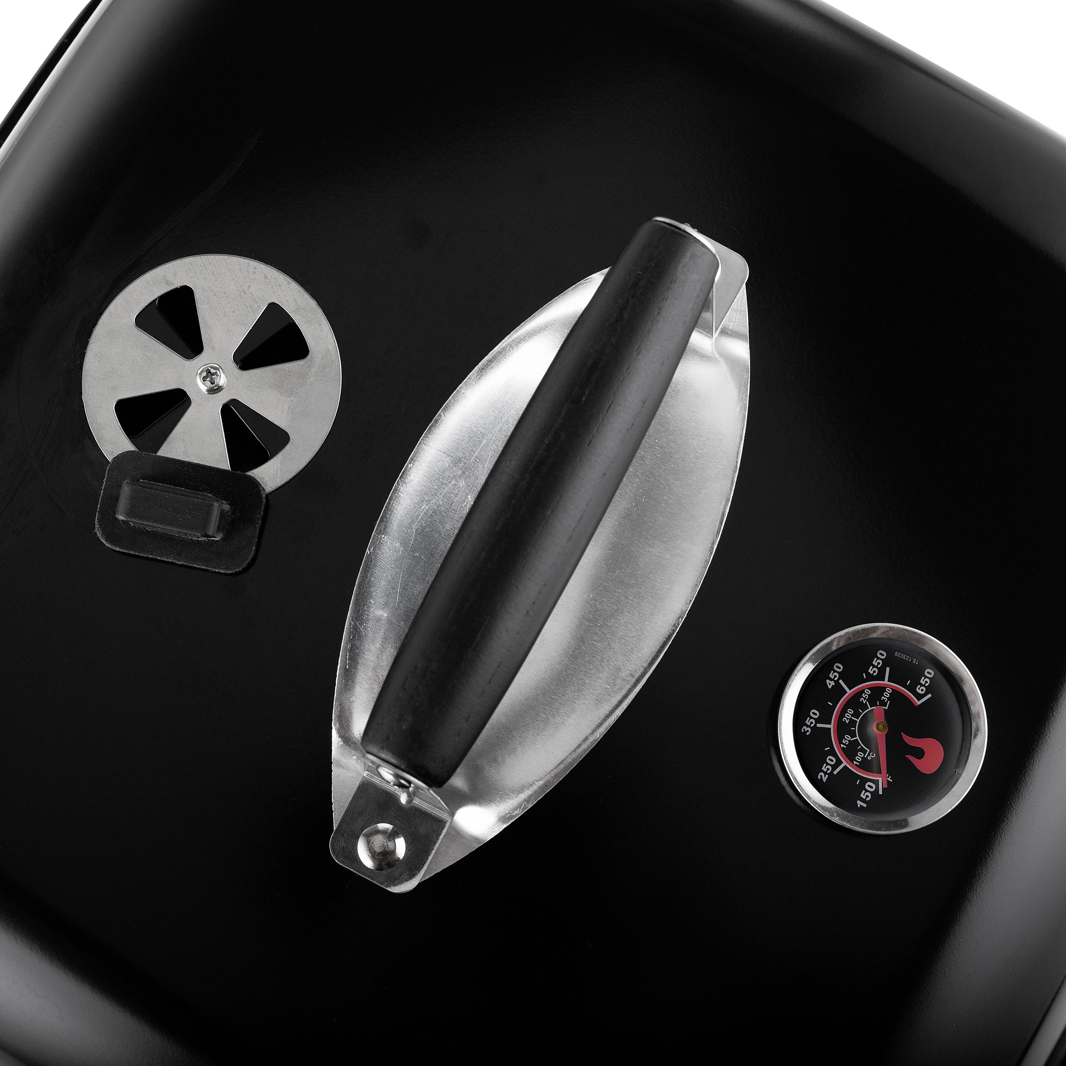 Princess 01.112256.01.001 Elektro, Holzkohle Grill Thermometer im Deckel Schwarz