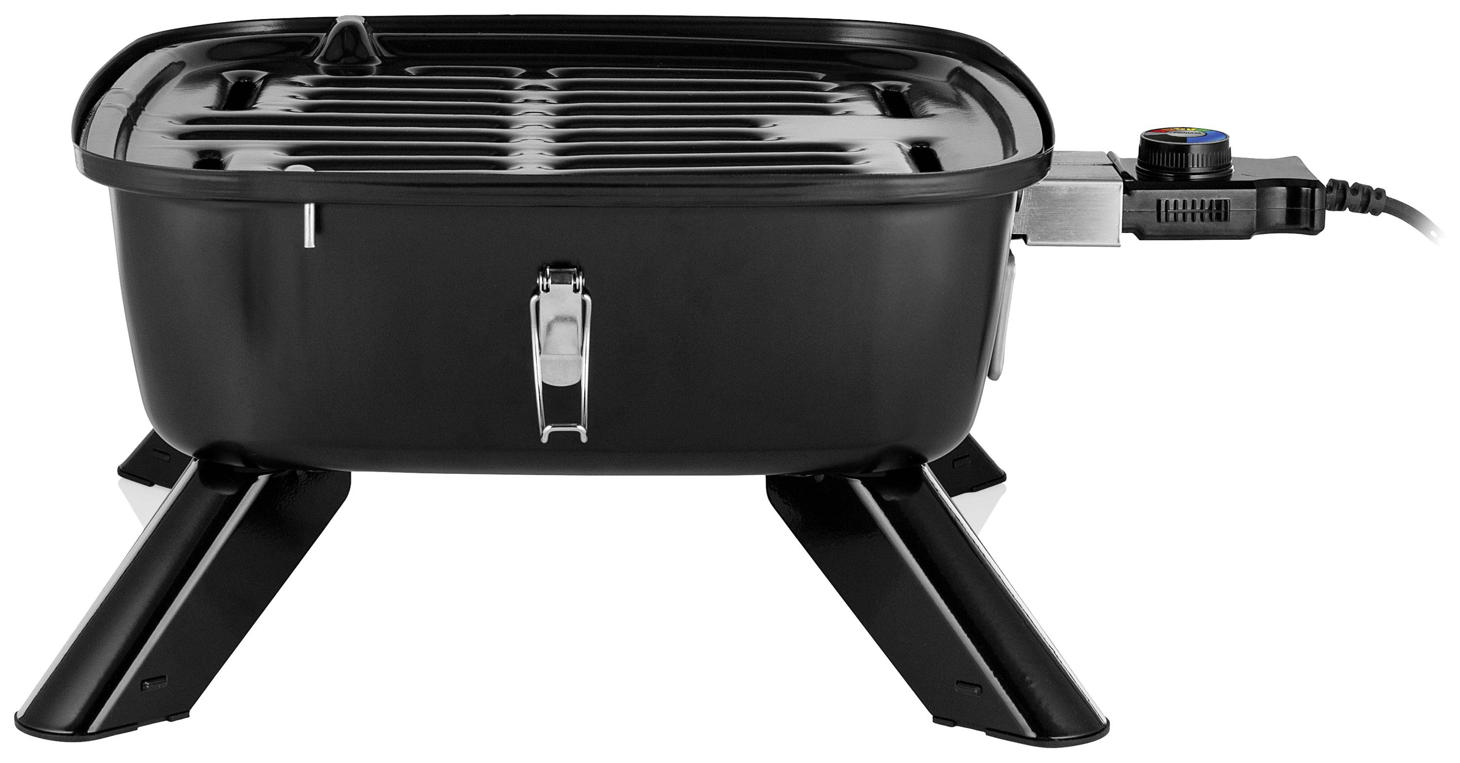 Princess 01.112256.01.001 Elektro, Holzkohle Grill Thermometer im Deckel Schwarz