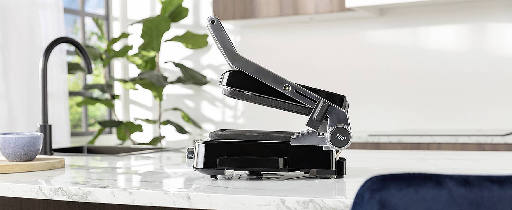 Princess 01.117310.01.001 Elektro Grill Antihaftbeschichtung, Timerfunktion Silber-Schwarz