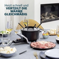 Princess 01.173100.01.001 Fondue 800W Kontrollleuchte Schwarz, Aluminium Princess 01.173100.01.001 Fondue 800W Kontrollleuchte Schwarz, Aluminium