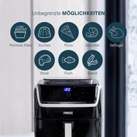 Princess 01.182080.01.001 Fritteuse 6.5l 1700W mit Display, Antihaftbeschichtung, Timerfunktion Schwarz Princess 01.182080.01.001 Fritteuse 6.5l 1700W mit Display, Antihaftbeschichtung, Timerfunktion Schwarz