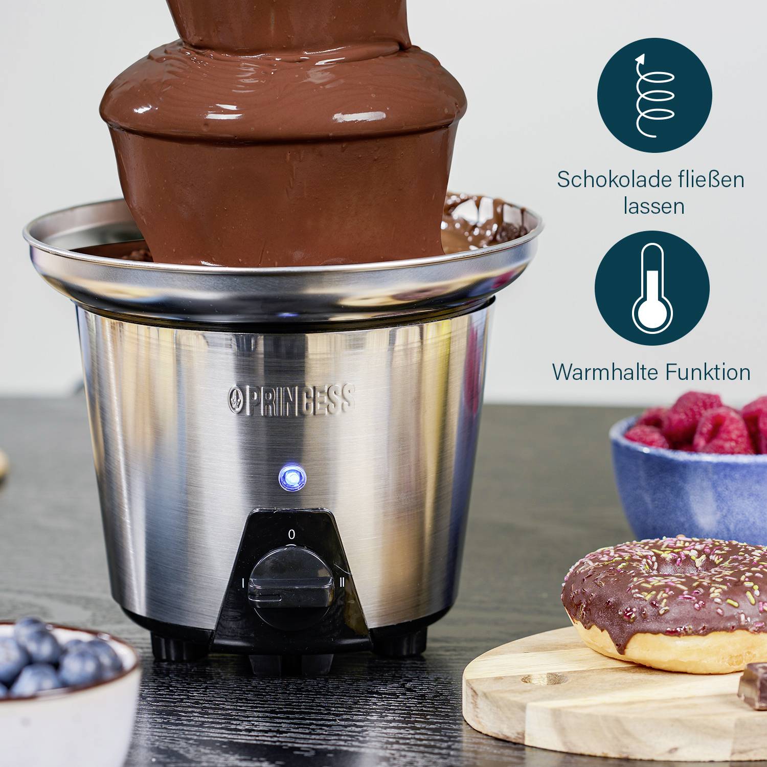Princess 01.292998.01.001 01.292998.01.001 Schokoladenbrunnen Edelstahl