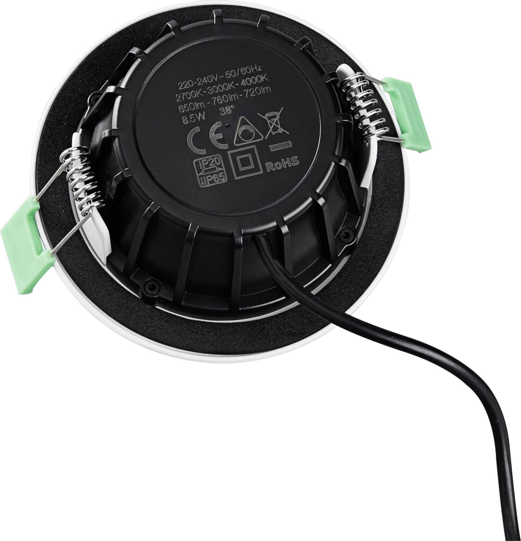 Heitronic 500947 DL8002 LED-Einbauleuchte LED LED fest eingebaut 8.5W Weiß