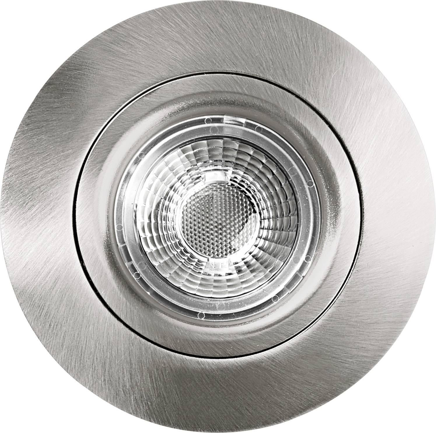 Heitronic 500954 DL6809 LED-Einbauleuchte LED LED fest eingebaut 7W Nickel