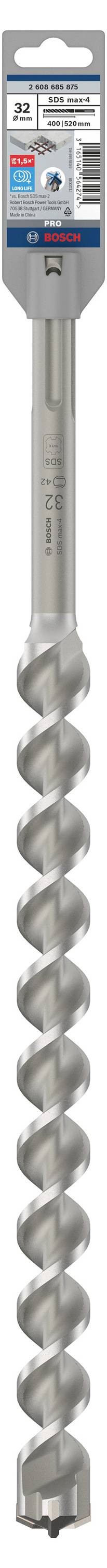 Bohrer für Beton mit spiralförmigem Design, robustem Schaft und scharfer Spitze, geeignet für effektives Bohren in Betonoberflächen.