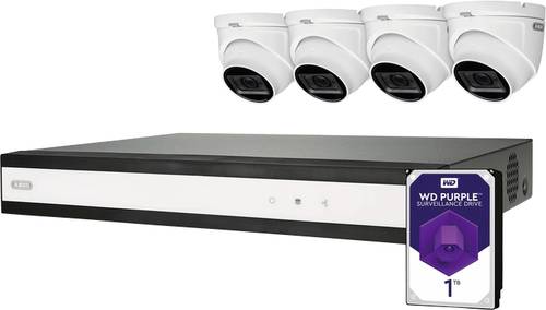 ABUS TVVR33841D Analog, AHD, HD-CVI, HD-TVI, IP Überwachungskamera-Set 8-Kanal mit 4 Kameras 2560 x