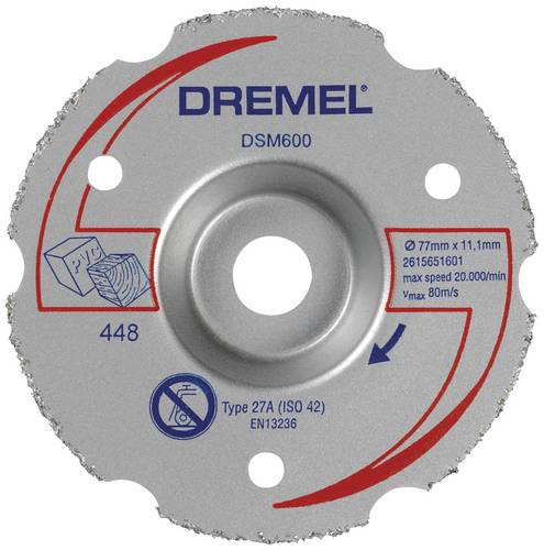Dremel 2615S600JB Trennscheibe gekröpft 77 mm 1 St. Hartholz, Weichholz, Sperrholz, Laminat, Faser