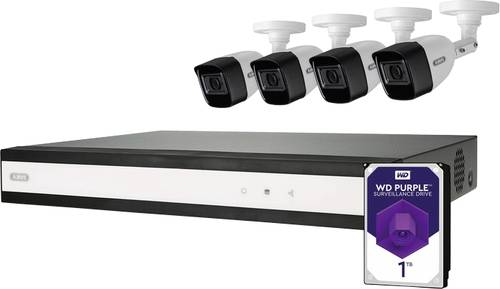 ABUS TVVR33841T Analog, AHD, HD-CVI, HD-TVI, IP Überwachungskamera-Set 8-Kanal mit 4 Kameras 2560 x