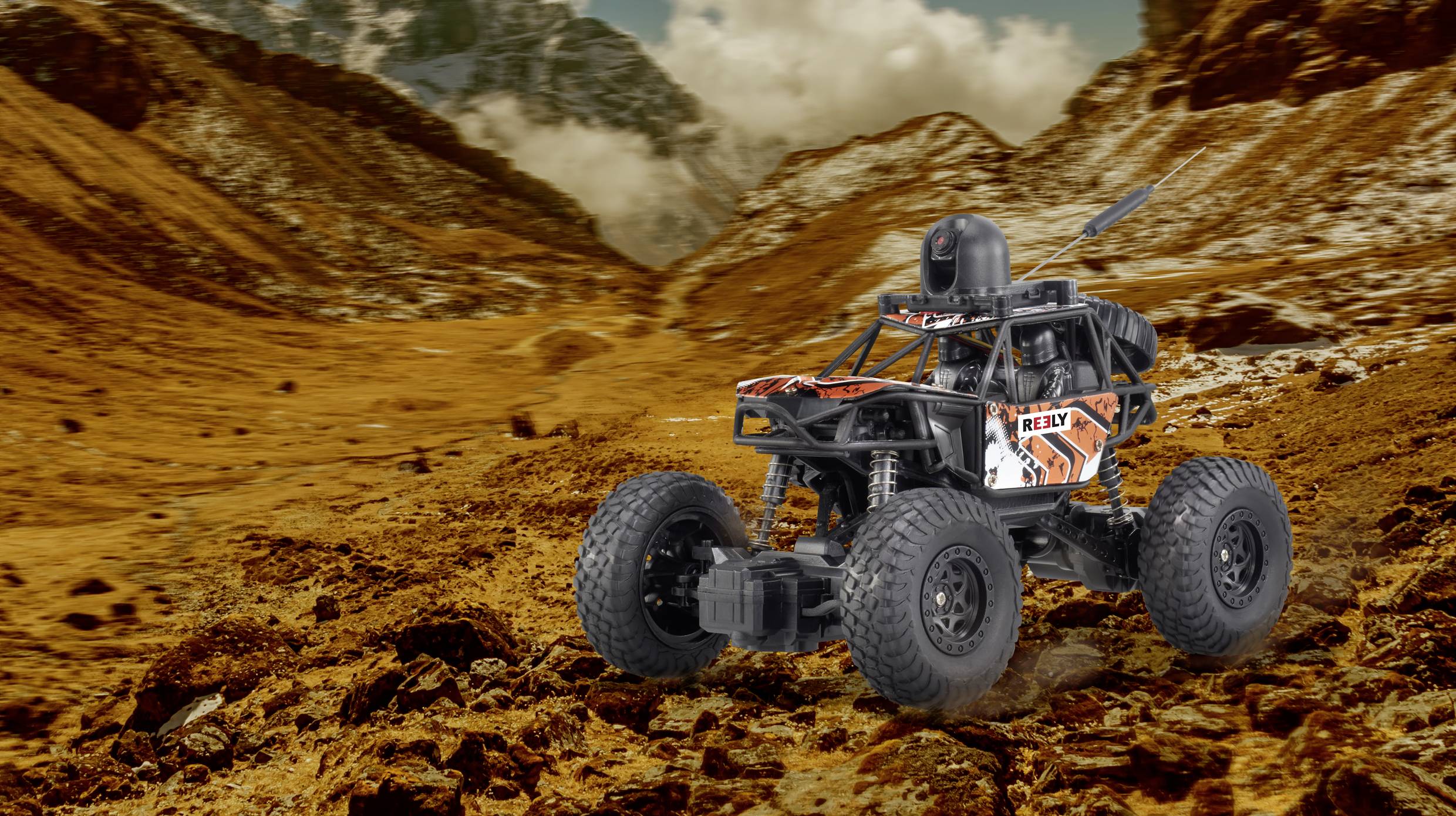 Reely RE-7062924 1:22 RC Einsteiger Modellauto Crawler Heckantrieb (2WD) FPV-Version