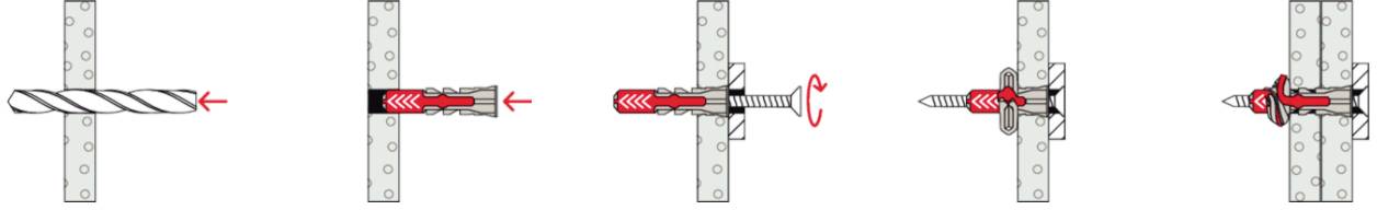 Fischer 535980 DUOPOWER 8 Big Pack Dübel 40mm 8mm 120St.