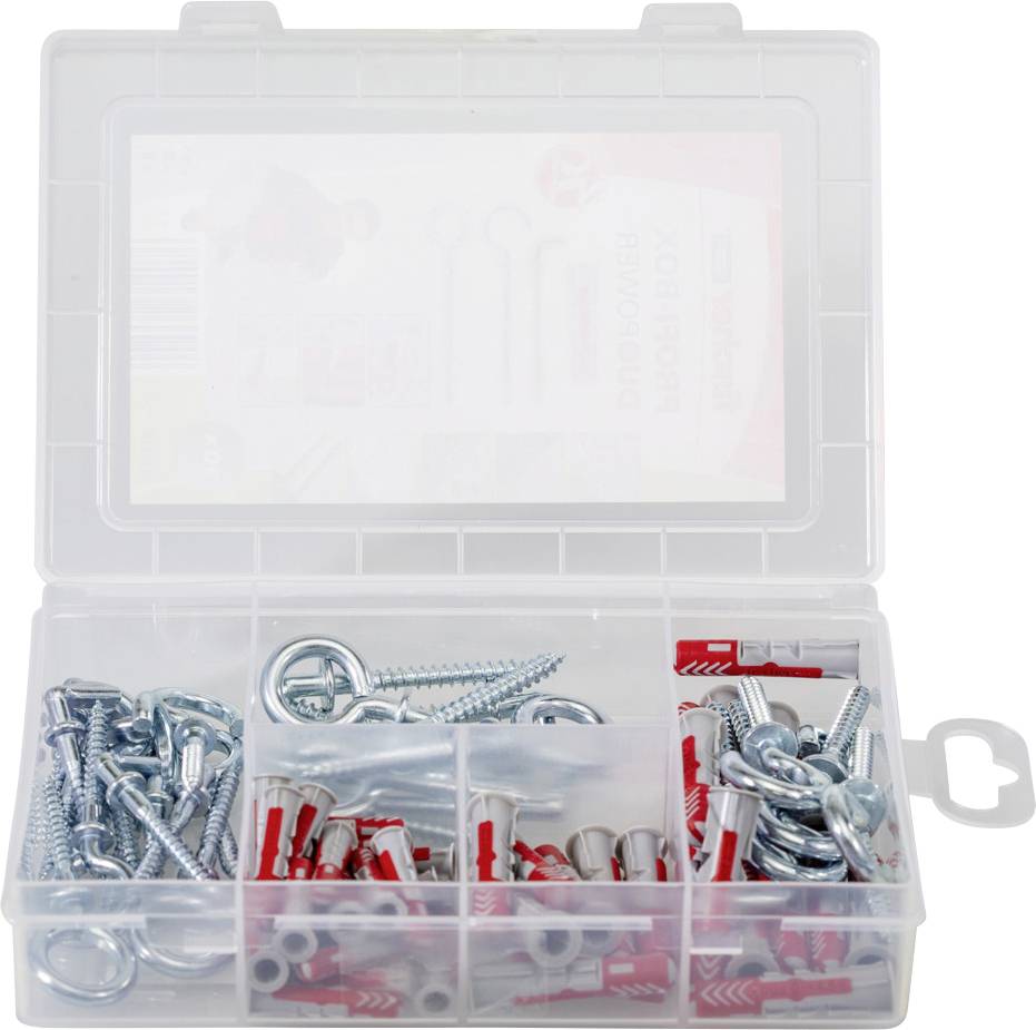 Fischer 544399 DUOPOWER + Haken Dübelsortiment 1 Set