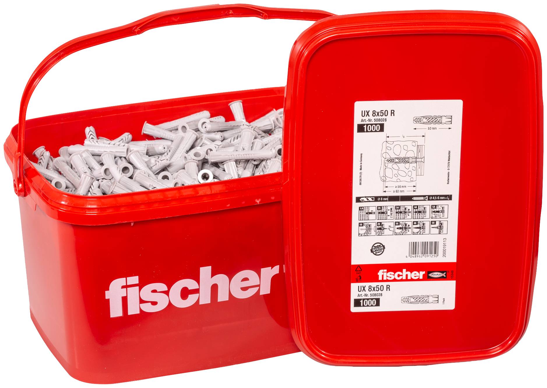Fischer 508028 Dübel 50mm 8mm 1000St.