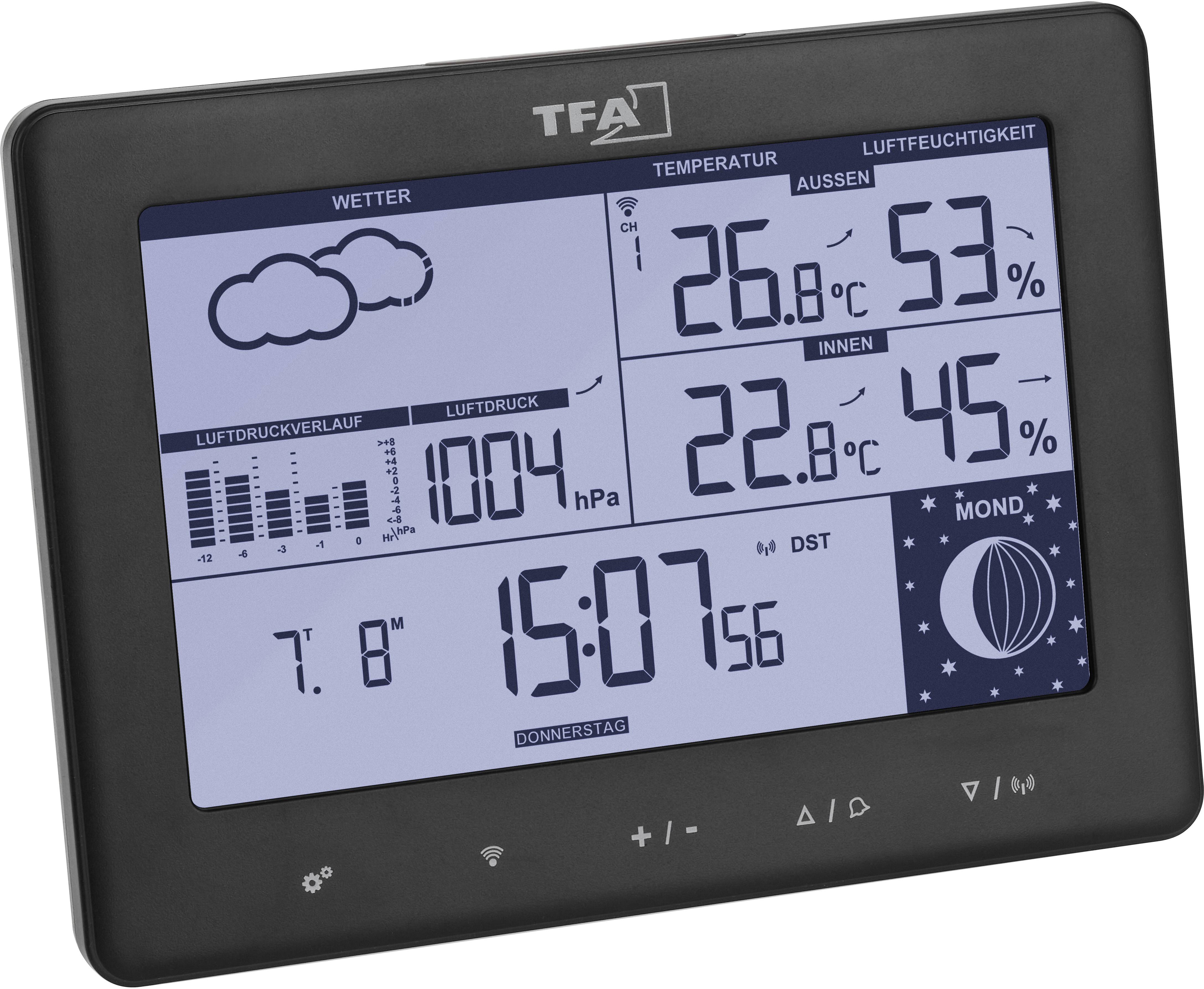 TFA Dostmann 35.1158.01 Funk-Wetterstation Anzahl Sensoren max. 3