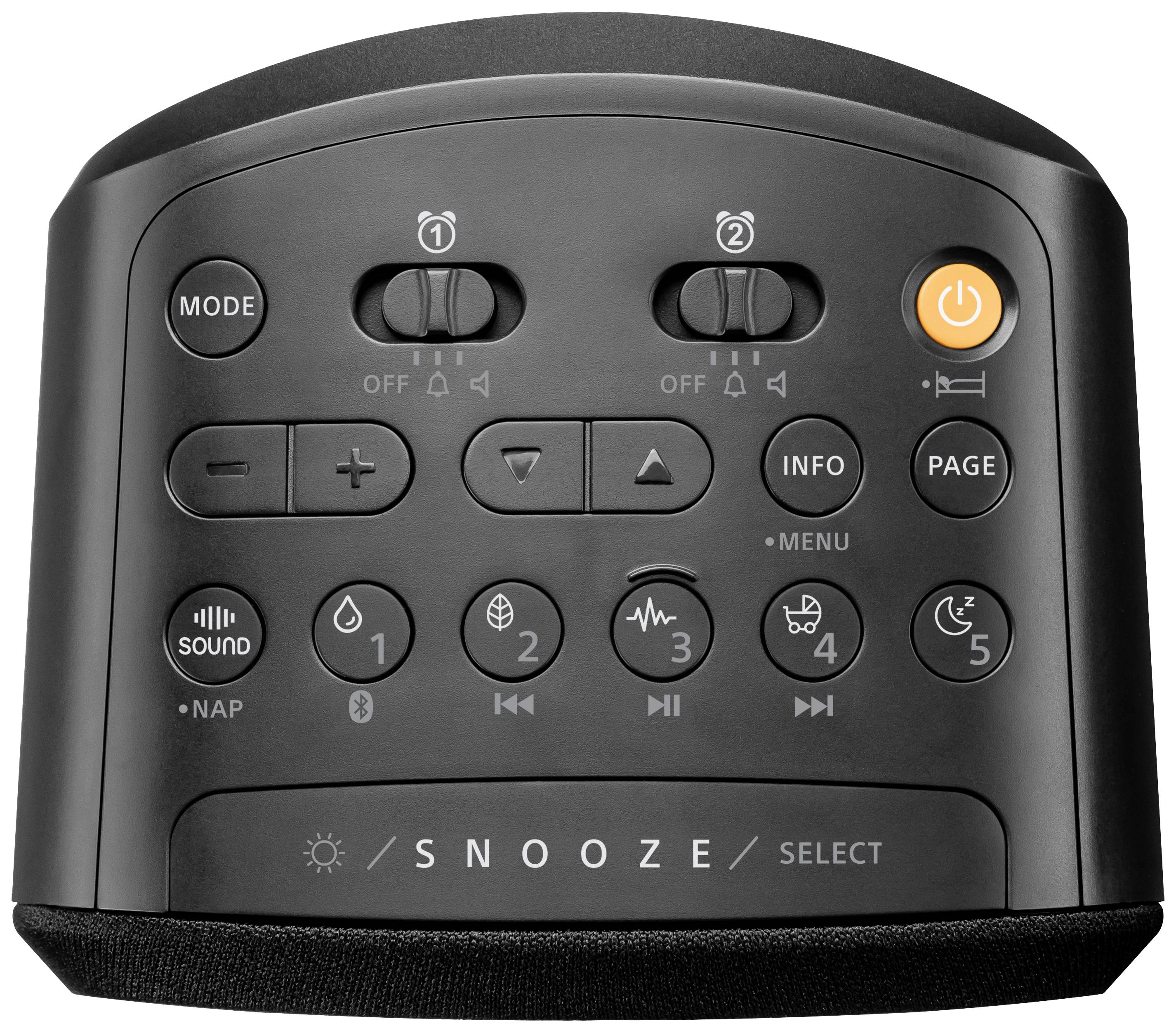Sangean DCR-83 Tischradio DAB+, UKW AUX, Bluetooth®, USB Akku-Ladefunktion, Weckfunktion Schwarz