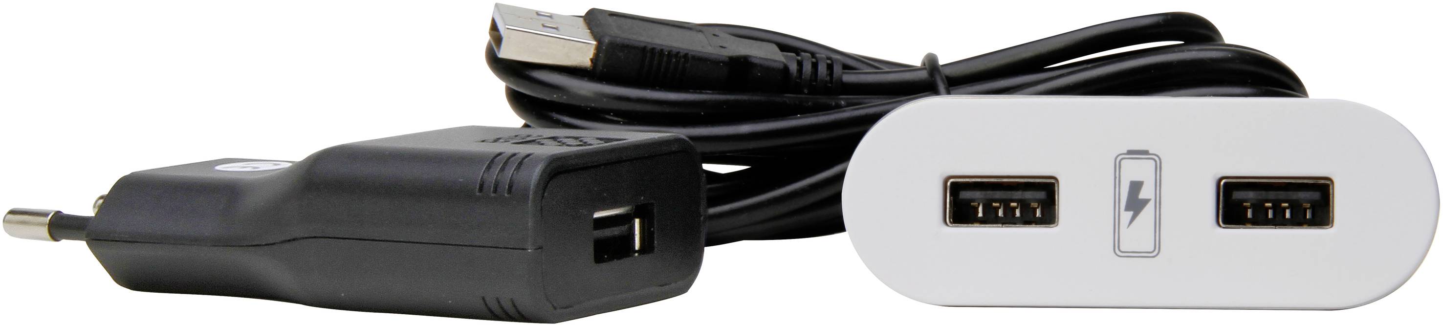 Kopp 939735011 Einbau-Steckdose mit USB IP20 Weiß