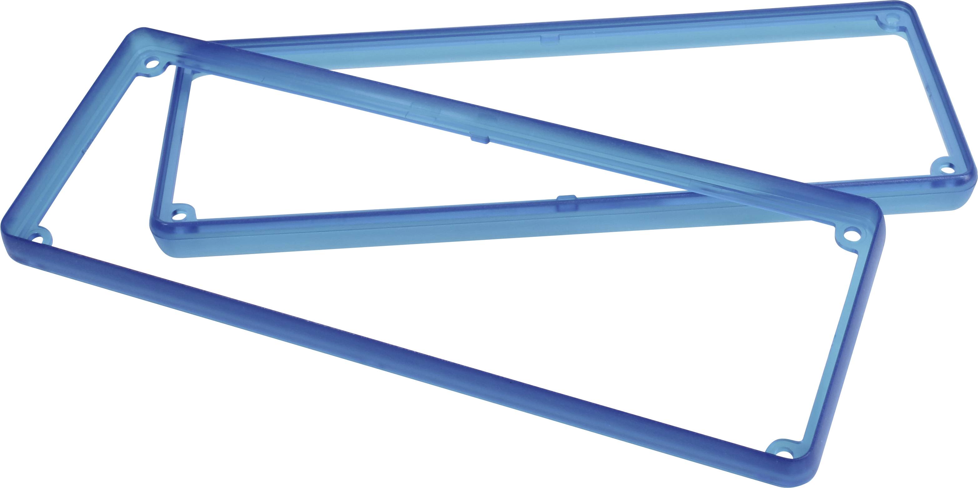 Hammond Electronics 1455UBTBU Blende ABS Blau (transparent) (L x B x H) 196 x 71 x 11.60mm 2St.