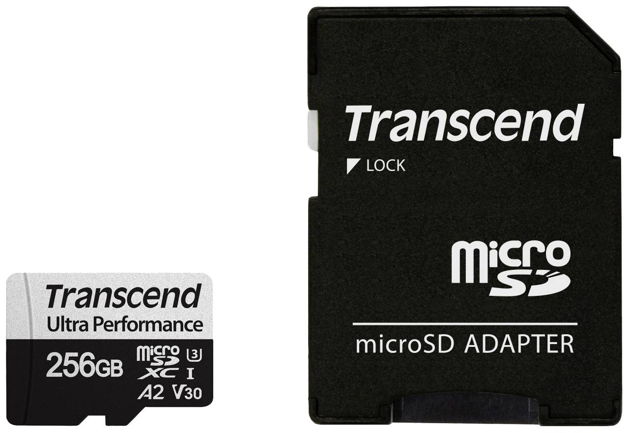 Transcend microSDXC 340S microSDHC-Karte 256GB Class 10, Class 3 UHS-I