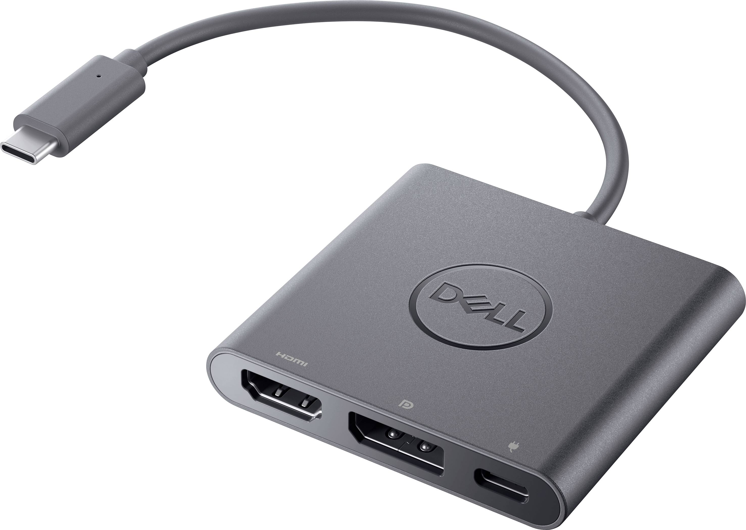 Dell USB-C®, Monitor Adapter [1x USB-C® Stecker - 1x HDMI-Buchse, DisplayPort Buchse, USB-C® Buchs