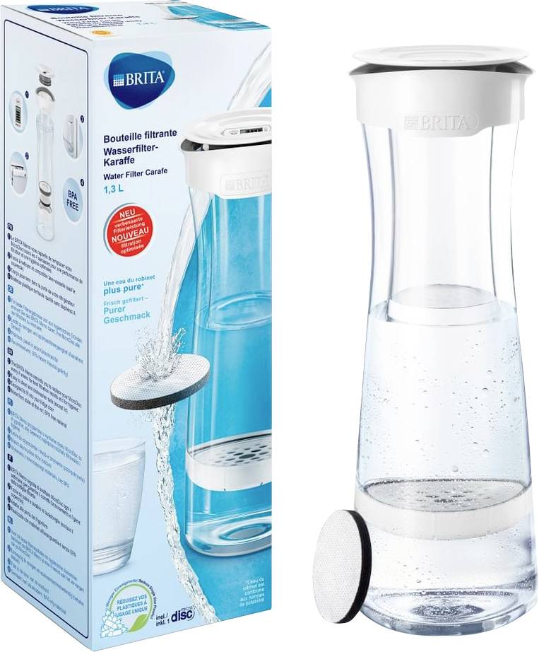 Brita Karaffe 4006387051785 Wasserfilter 1.3 l Weiß, Grau