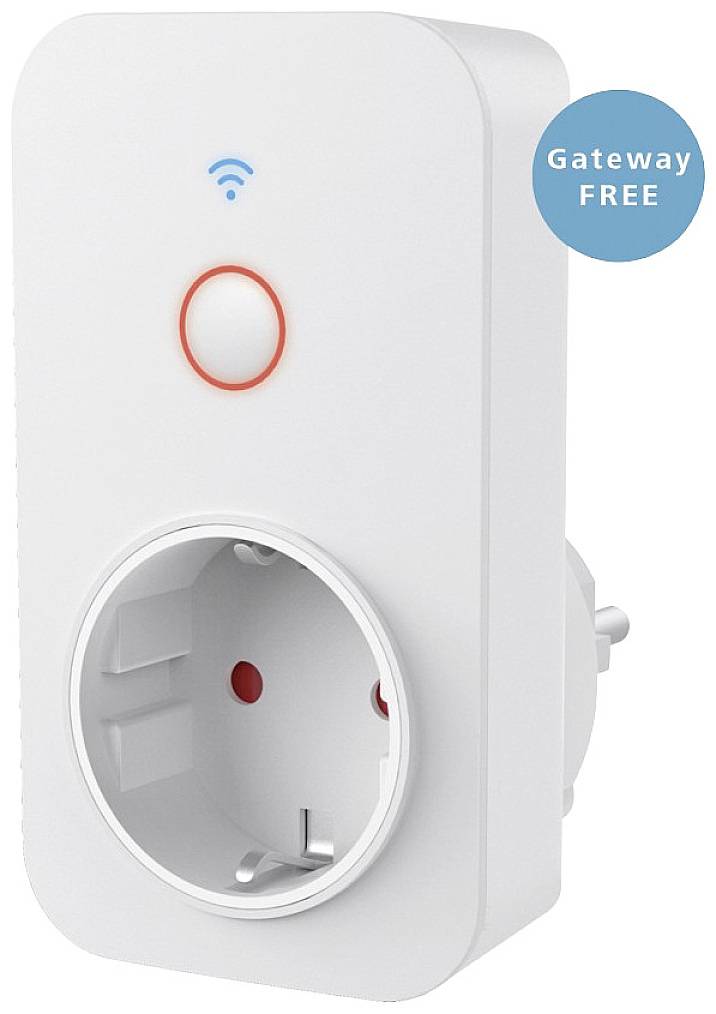 Hama 2x WiFi Steckdose und 1x Wi-Fi Steckdose inkl. Strommessgerät Wi-Fi Steckdosen-Set Alexa, Google Home, IFTTT