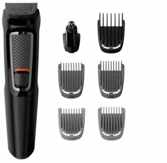 Philips Bodycare Black Bartschneider, Körperhaartrimmer, Ohr-, Nasenhaartrimmer, Präzisions Trimmer, Rasierer abwaschbar Schwarz