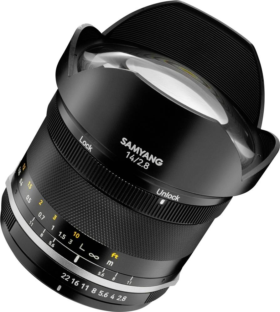 Samyang MF 14 mm F2,8 MK2 Canon EF 22985 Weitwinkel-Objektiv f/2.8 - 22 14 mm (max)