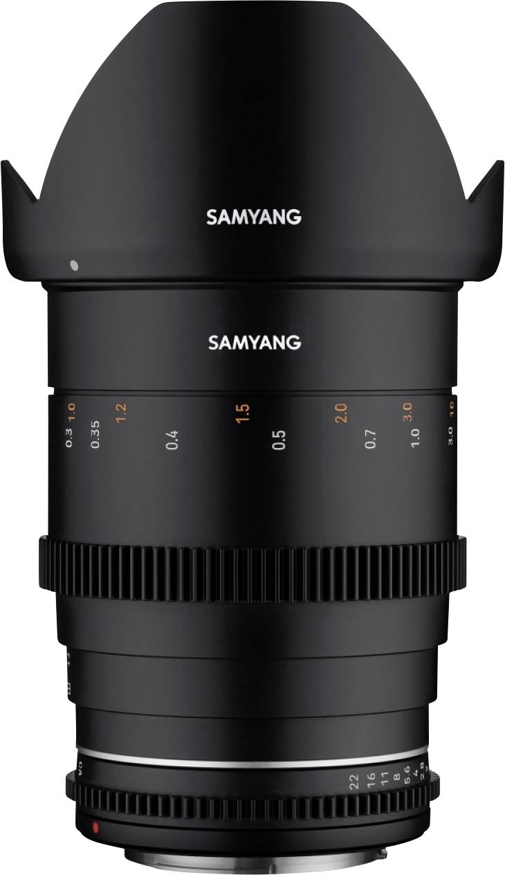 Samyang MF 35 mm T1,5 VDSLR MK2 Sony E 23009 Weitwinkel-Objektiv f/1.5 - 22 35 mm (max)