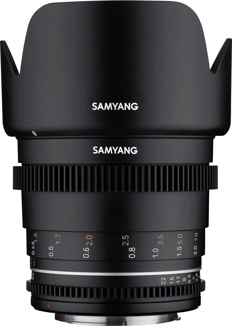 Samyang MF 50 mm T1,5 VDSLR MK2 Sony E 23015 Standard-Objektiv f/1.5 - 22 50 mm (max)