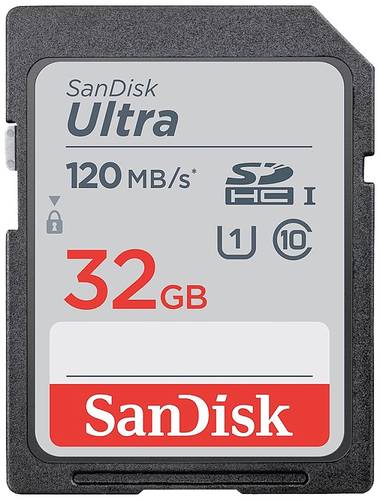 SanDisk SDHC Ultra 32GB (Class 10 UHS I 120MB s) SDHC Karte 32GB Class 10, UHS I  - Onlineshop Voelkner