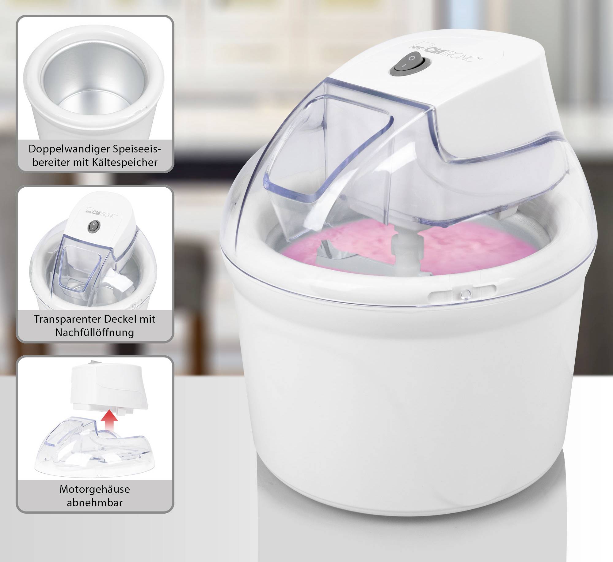 Clatronic ICM 3764 Eismaschine 1500 ml