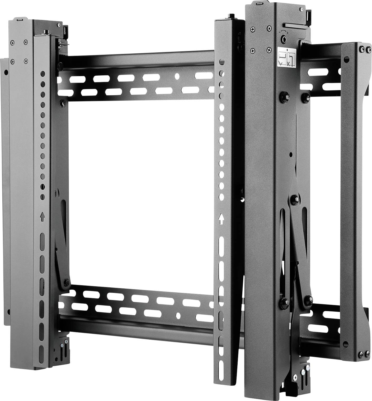 Neomounts LED-VW2500BLACK1 Videowall-Wandhalter 81,3 cm (32") - 190,5 cm (75") Ausziehbar