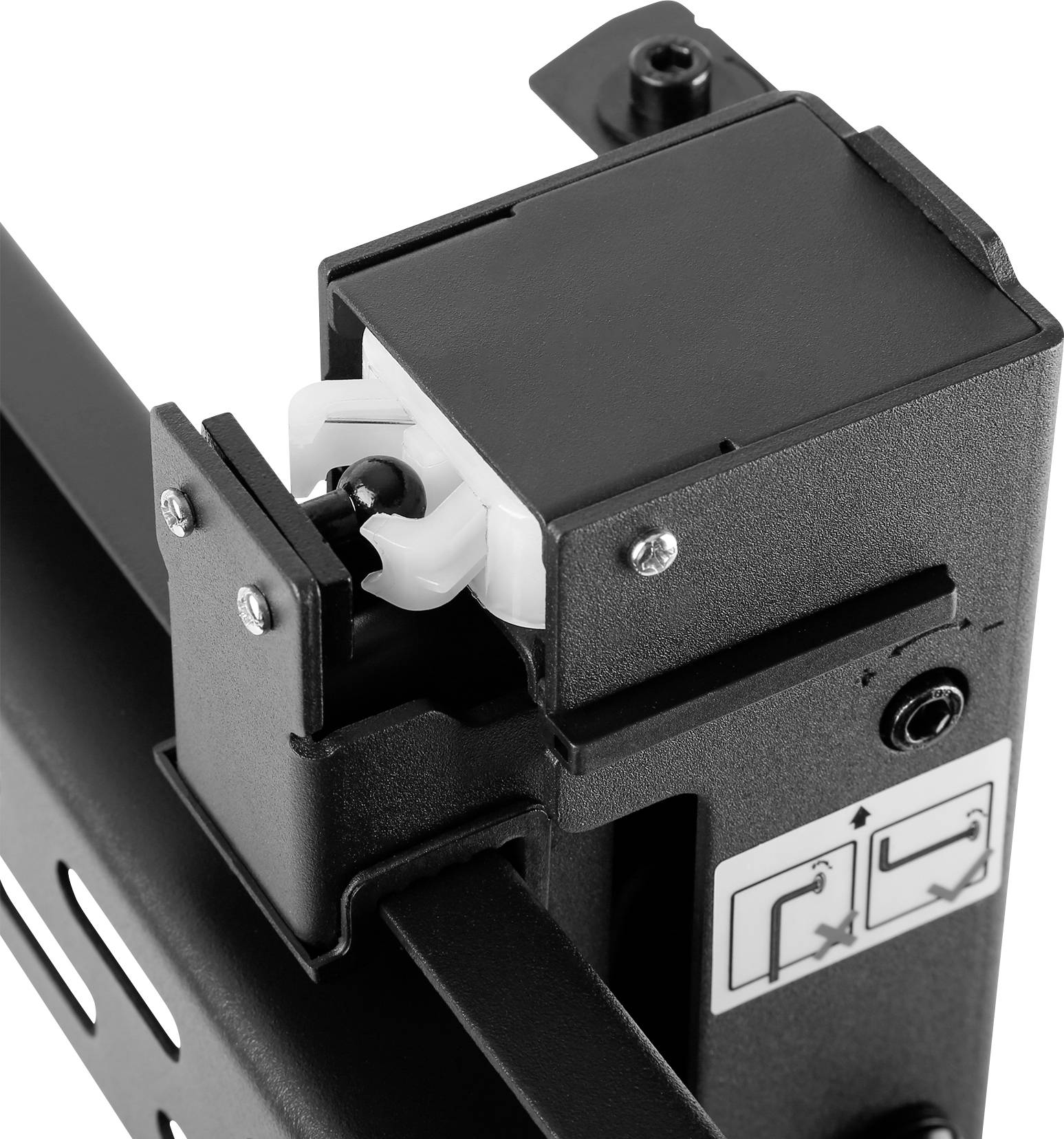 Neomounts LED-VW2500BLACK1 Videowall-Wandhalter 81,3 cm (32") - 190,5 cm (75") Ausziehbar