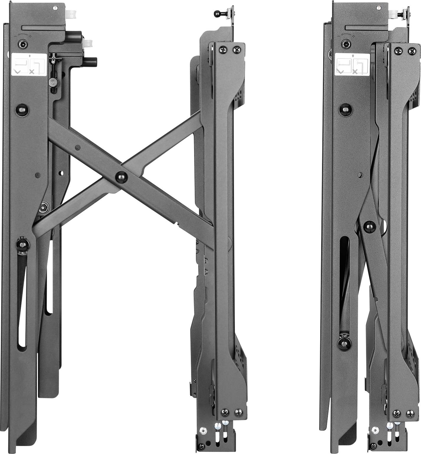 Neomounts LED-VW2500BLACK1 Videowall-Wandhalter 81,3 cm (32") - 190,5 cm (75") Ausziehbar