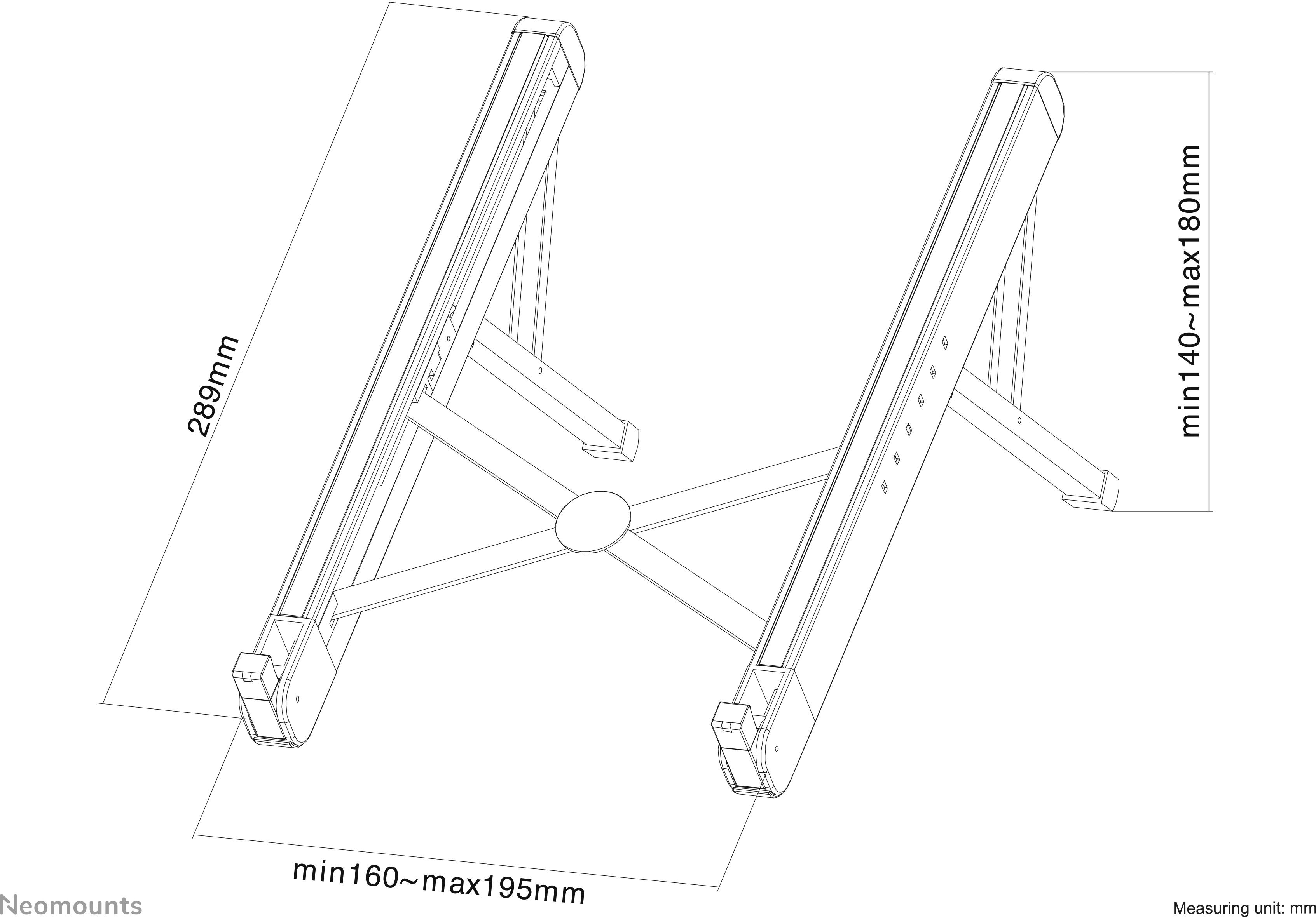 Neomounts NSLS010 Notebook-Ständer höhenverstellbar