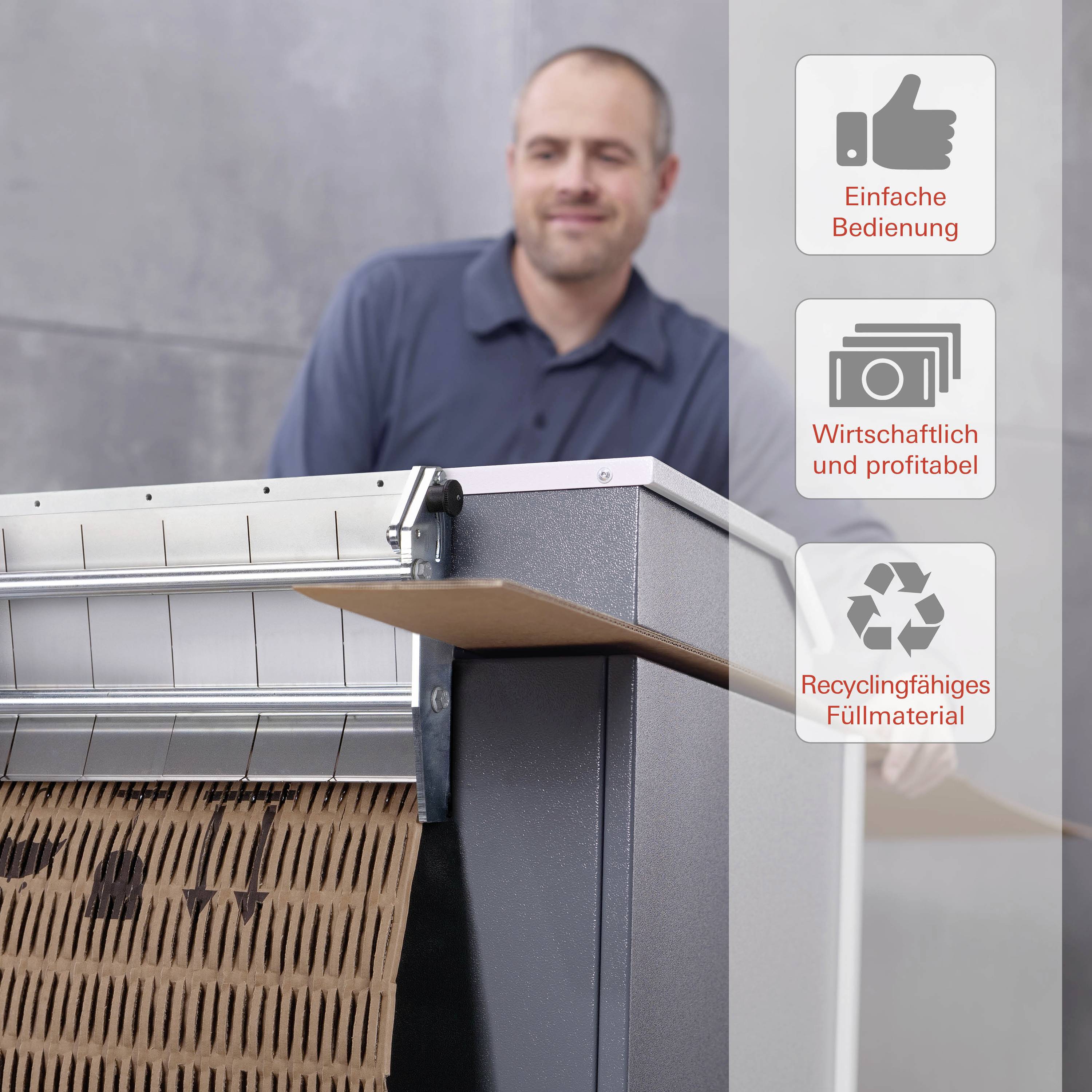 HSM ProfiPack P425 + adapterset Verpackungspolstermaschine