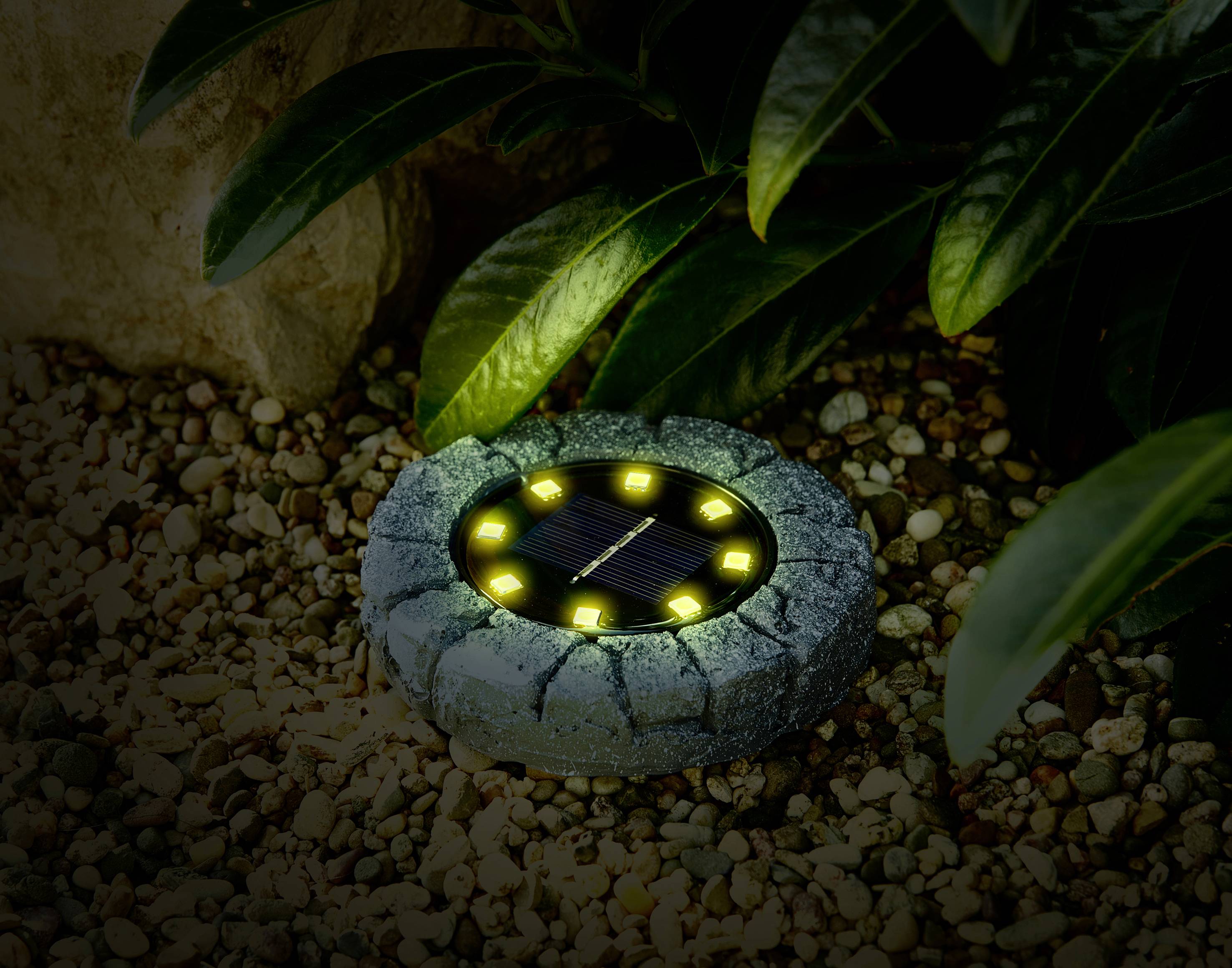 Heitronic 500581 Siena LED-Gartenleuchte 2er Set LED LED fest eingebaut Dunkelgrau