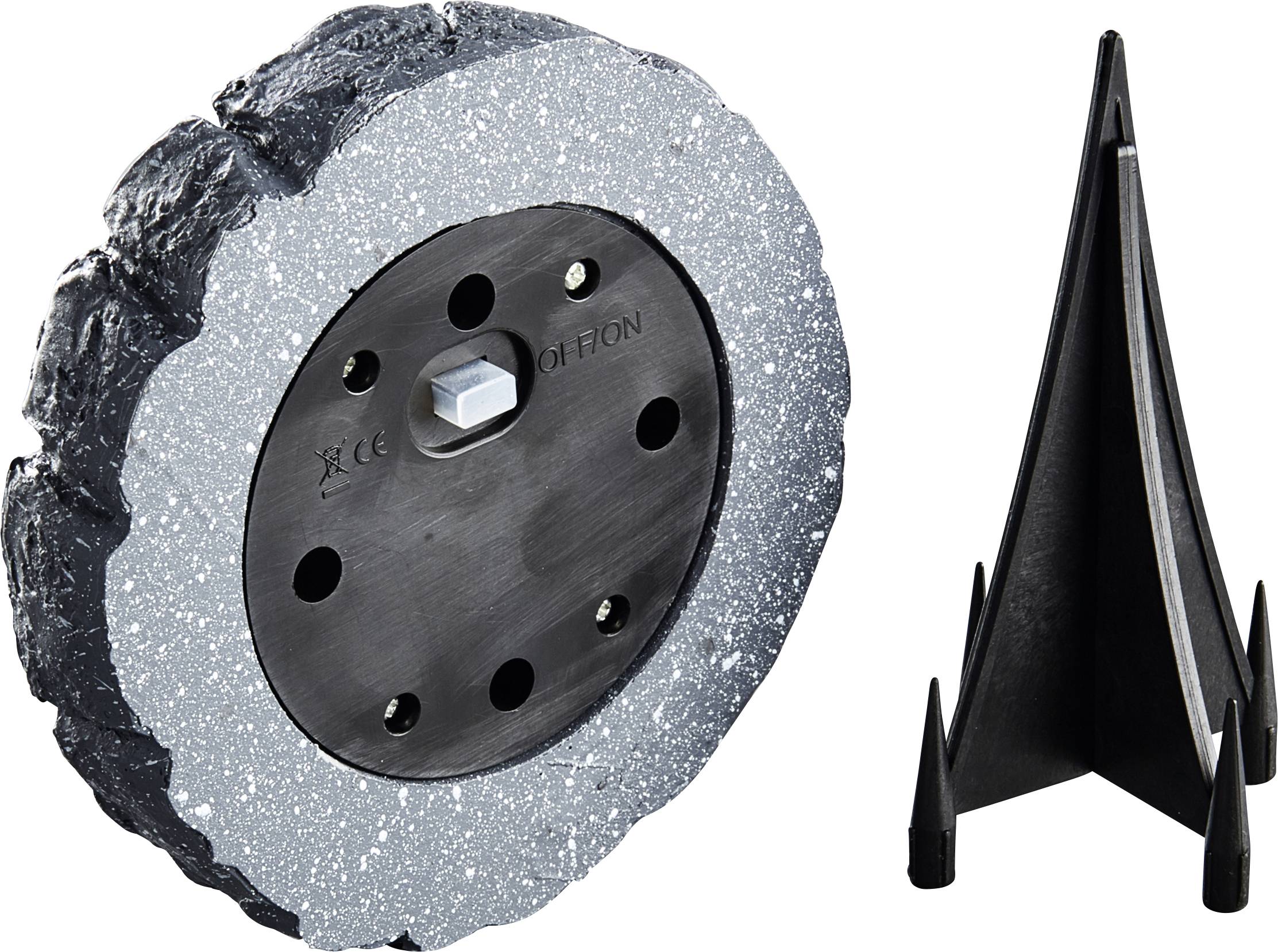 Heitronic 500581 Siena LED-Gartenleuchte 2er Set LED LED fest eingebaut Dunkelgrau